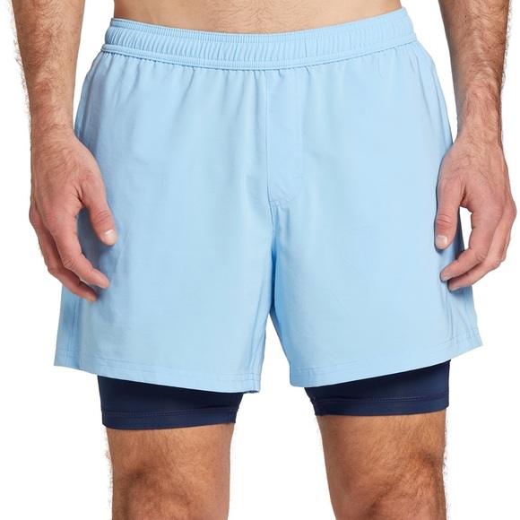 DSG Men’s 2-in-1 Agility Built-in Liner shorts - Picture 1 of 6